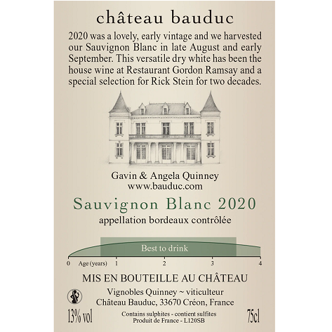 Château Bauduc Sauvignon Blanc 2021/2023