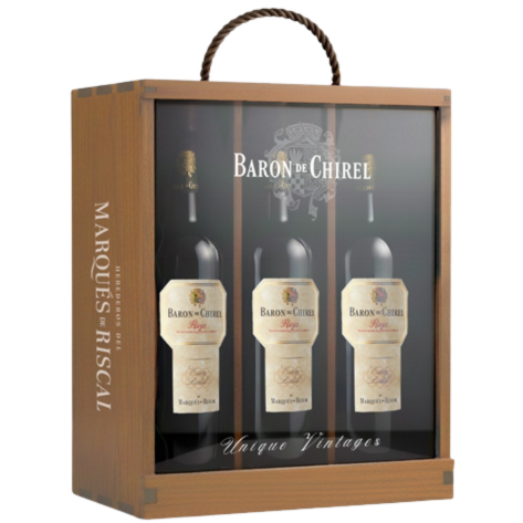 Baron de Chirel, Marqués de Riscal 2017, 2018 and 2019 Mixed Case OWC - Exclusive