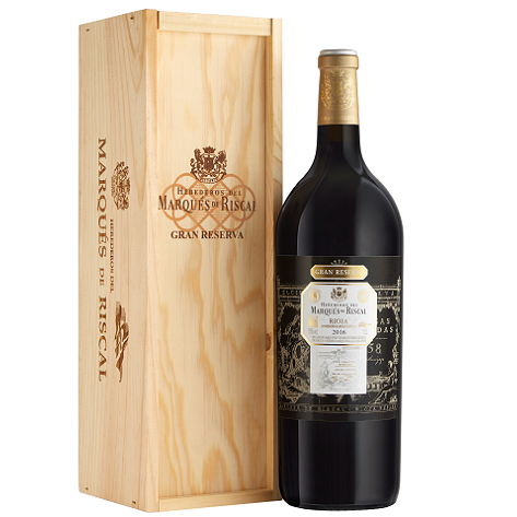 Rioja Gran Reserva 2016 Marqués de Riscal Magnum - Wooden Case