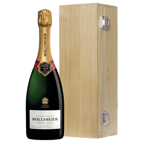 Bollinger Special Cuvée NV Champagne Bottle 75cl - Oak Gift Case