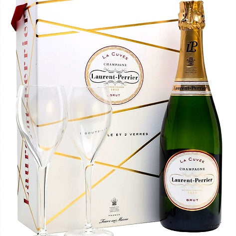 Laurent-Perrier La Cuvée Champagne - 2 Glasses Gift Set