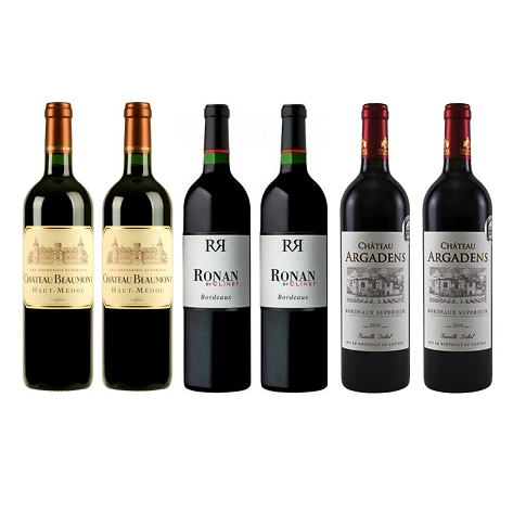 Bordeaux Red 12 Mixed Wine Case