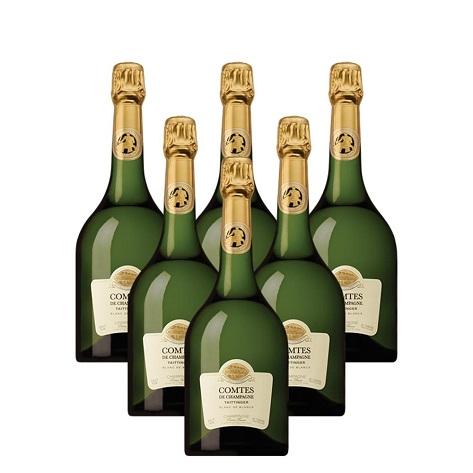 Taittinger Comtes de Champagne 2011, Blanc de Blancs 6 Champagne Case