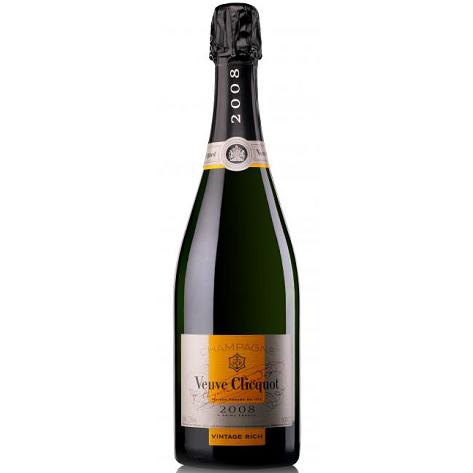 Veuve Clicquot 2008/2012 Vintage Rich Champagne Bottle 75cl