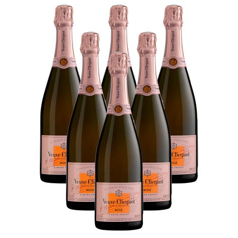 Veuve Clicquot Brut Rosé NV Champagne 6 Champagne Case