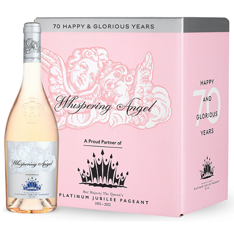 Whispering Angel Rosé 'Queen's Platinum Jubilee' Limited Edition 2021 - fine wine direct