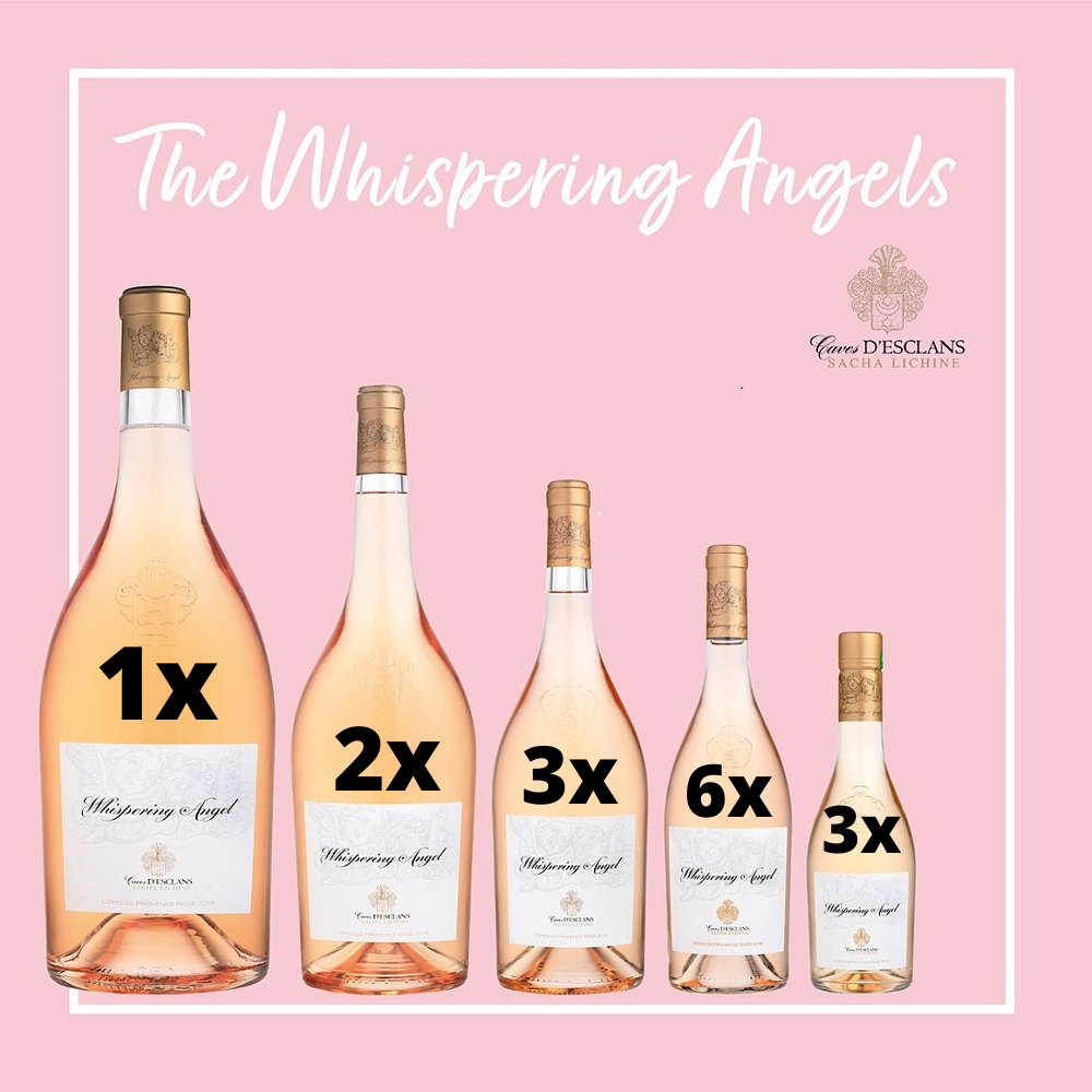 Whispering Angels Mixed Bottle Formats Case — Fine Wine Direct